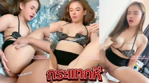 คลิปหลุดเย็ดสด jeenzen น้องส้ม สาวไทยนมใหญ่ผิวขาวหีเนียนสวย โดนผัวล้วงหีเขี่ยหีจนหีเปียก ก่อนโดนจับกระแทกหีเสียบควยเย็ดสดจนน้ำแตกคารูหี
