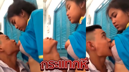 คลิปหลุดนักเรียน นักเรียนสาวไทยนมใหญ่ขี้เงี่ยนแอบมาเย็ดกับแฟนในห้องเรียนหลังเลิกเรียนไม่กลัวคนเห็นงานโคตรเด็ดจัดๆ xxx โดนจับเย็ดหีคาชุดนักเรียนโดนดูดนมตอนเย็ดจนร้องครางอย่างเสียวโคตรน่าเย็ด ขึ้้นขย่มควยร่อนเอวเย็ดกับแฟนจนน้ำแตกงานอย่างเด็ดเห็นแล้วเงี่่ยนเลยเสียวๆ